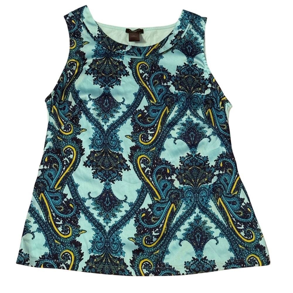 Ann Taylor Petite Paisley Print Sleeves Blouse/Shell, Size SP